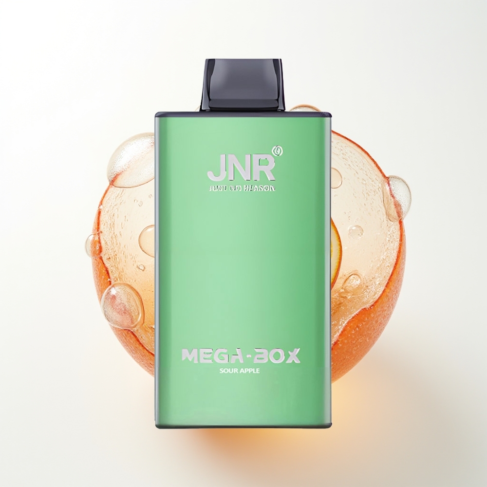 JNR Mega Box 25000 Pūšu Izmetamā Veipa Skābā ābols 30ml 850mAh Dual Mesh Coil Type-C