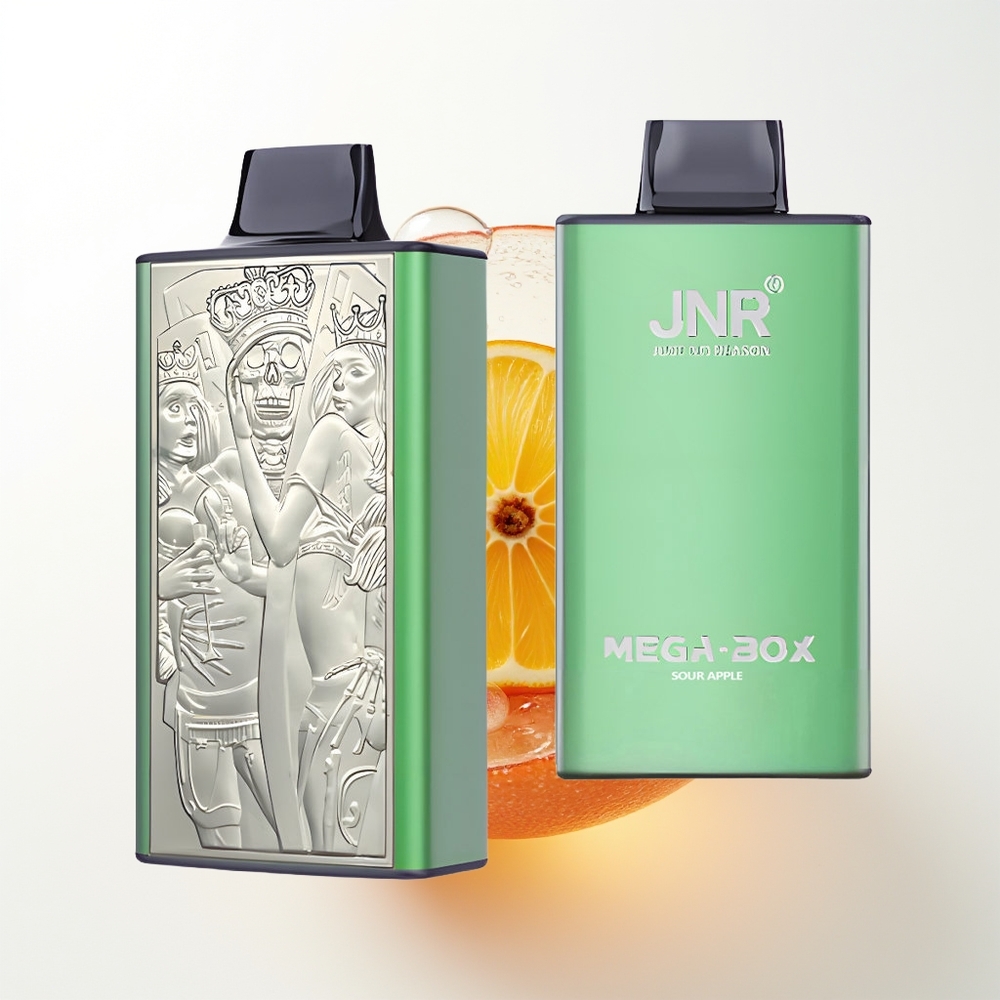 JNR Mega Box 25000 Pūšu Izmetamā Veipa Skābā ābols 30ml 850mAh Dual Mesh Coil Type-C