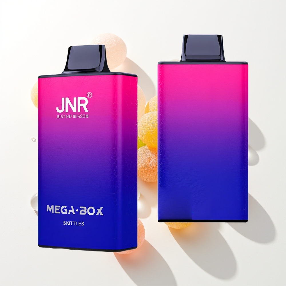 JNR Mega Box 25000 Pūšu Izmetamais Veips Skittles ar 30ml E-šķidruma, 850mAh Akumulatoru, Dubultā Režģa Spole un Type-C Uzlādi