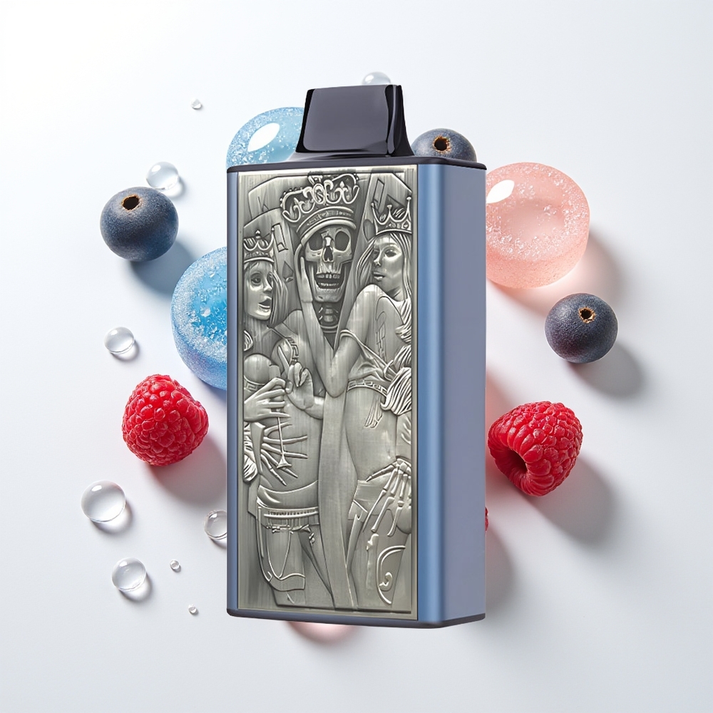JNR Mega Box 25000 Puffu Vienreizējās Lietošanas Vape Zilā Aveņu Ķiršu