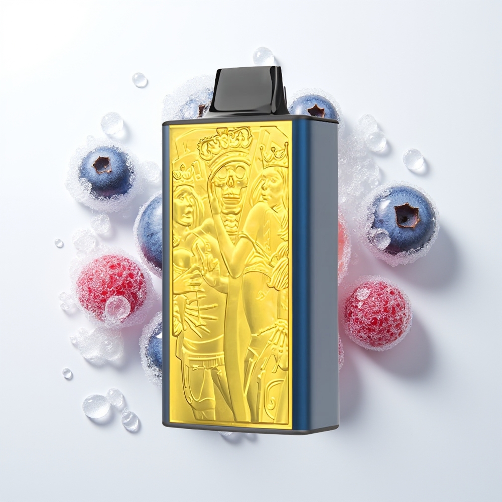 JNR Mega Box 25000 Puffu Vienreizējās Lietošanas Vape Zilenes Aveņu Ledus ar 30ml E-liquid, 850mAh Battery, Dual Mesh Coil, Type-C Quick Charge