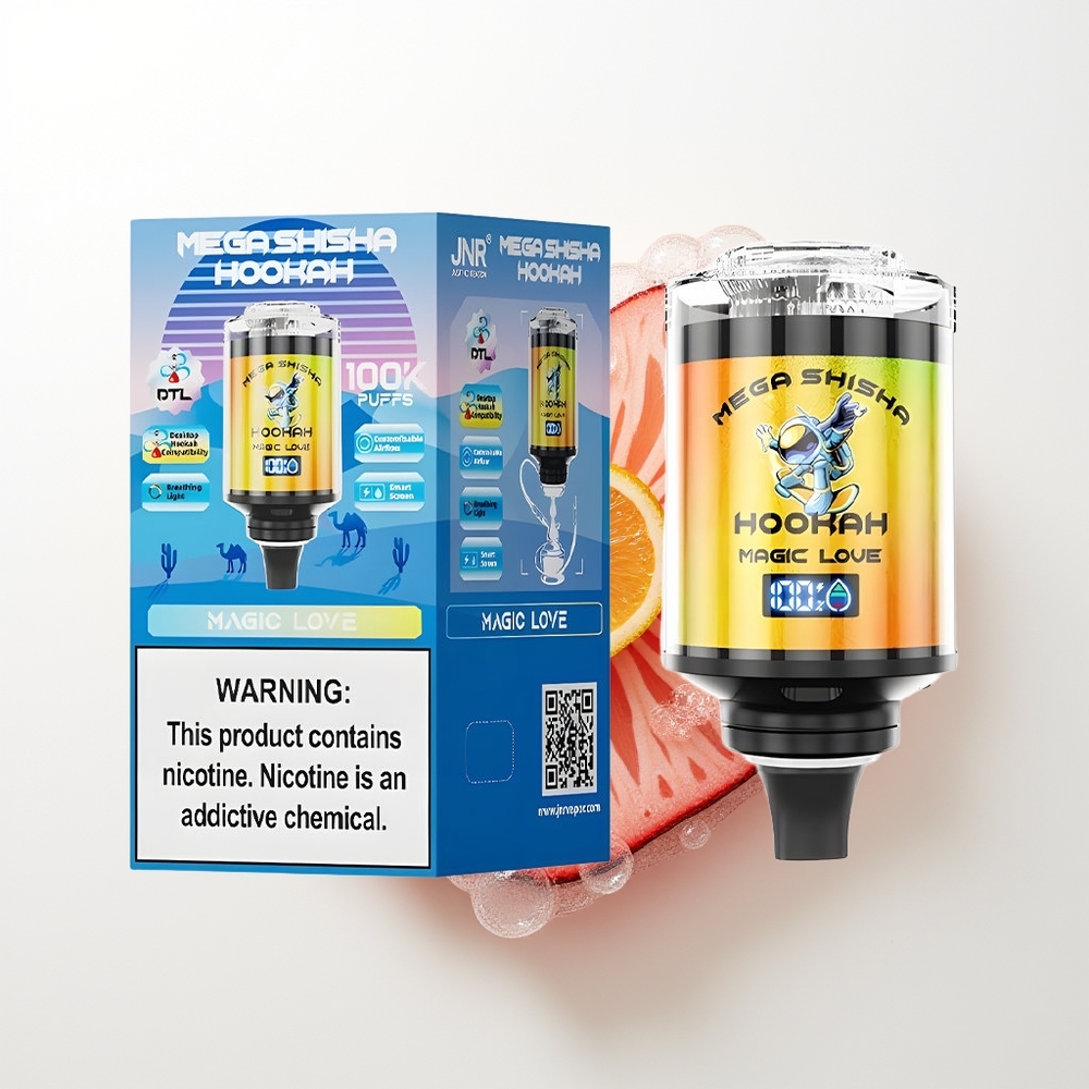 JNR Mega Shisha Hookah 100K 60ml 2200mAh 2% Nikotīna Mīlestība