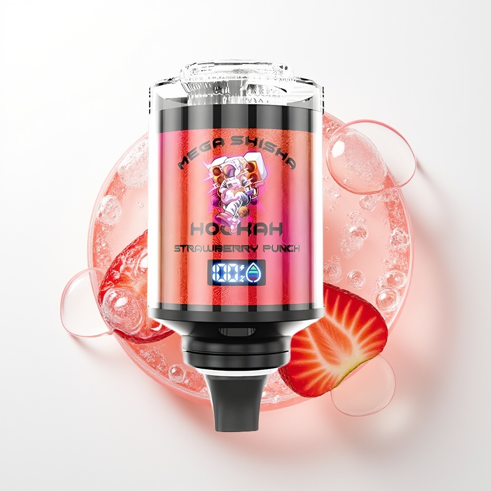 JNR Mega Shisha Hookah 100K 60ml Erdbeere Punch 2200mAh
