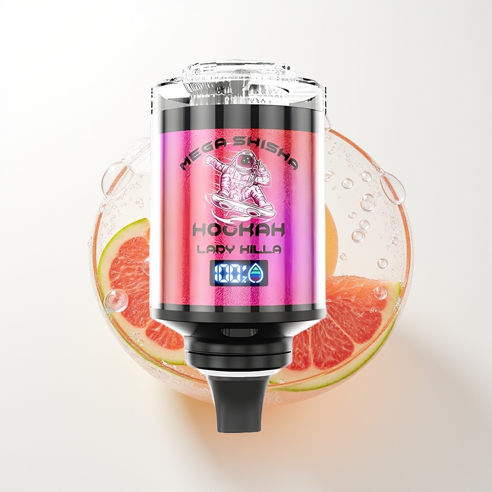 JNR Mega Shisha Hookah 100K Galda Saderība Lady Killa 100 000 Iekšpūšu 60ml e-Sķidruma 2200mAh Uzlādes Gaismas Ekrāns
