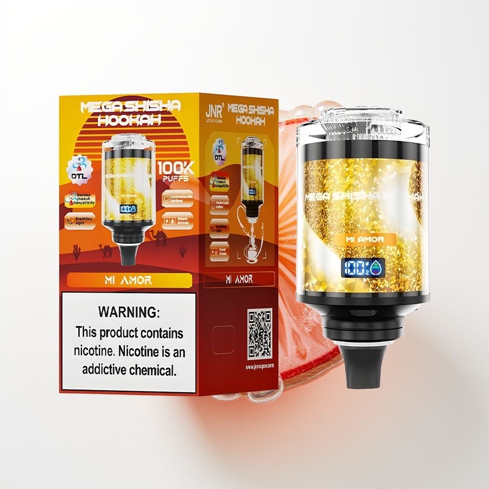 JNR Mega Shisha Hookah 100K Mi Mīlestība 2% Nikotīna 60ml eŠķidrums 2200mAh