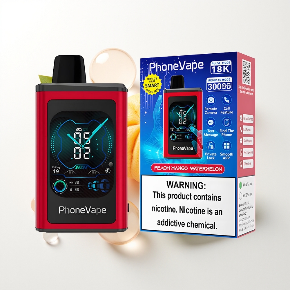 JNR PhoneVape 30000 pūšu Vienreizējās Lietošanas Vape Persiku Mango Arbūzs 850mAh Turbo Gaisa Plūsma Apps