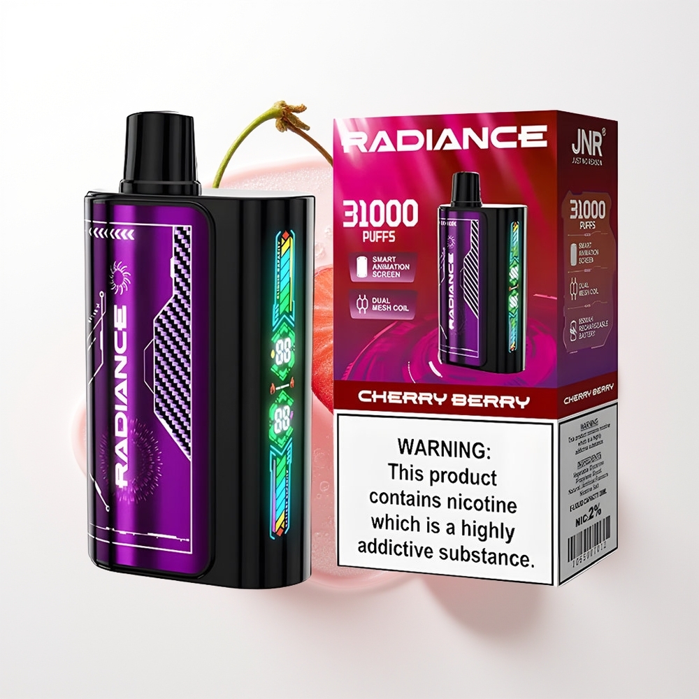 JNR Radiance 31000 Pūšķi Vienreizējās Lietošanas Vape Ķiršu Ogu