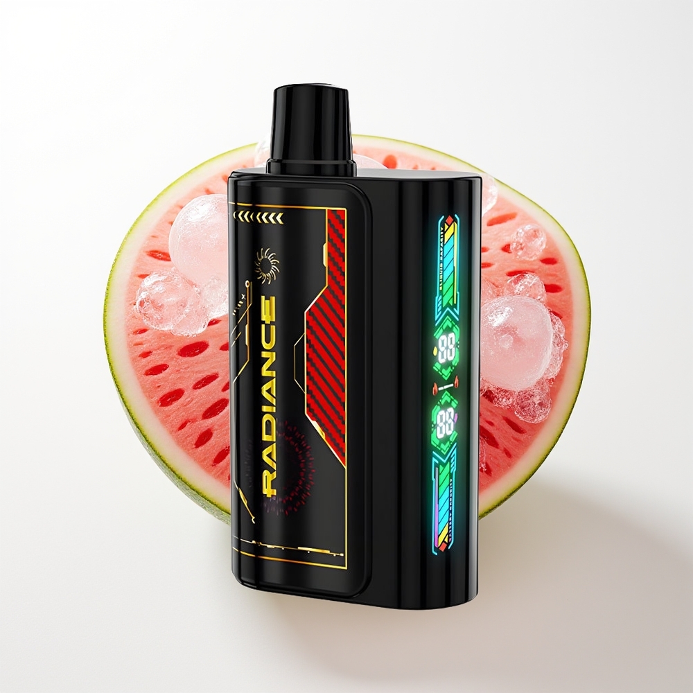 JNR Radiance 31000 Pūšieni Vienreizējās Lietošanas Vape Arbūzu Ledus ar 28ml E-šķidruma, Dual Mesh Coil, 950 mAh Akumulatoru un Type-C Uzlādi