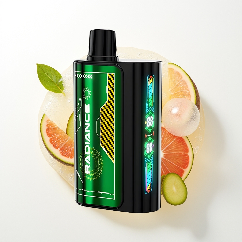 JNR Radiance 31000 Pūšu Vienreizējās Lietošanas Vape Pasiflora Kivi 28ml E-liquid 950 mAh Type-C