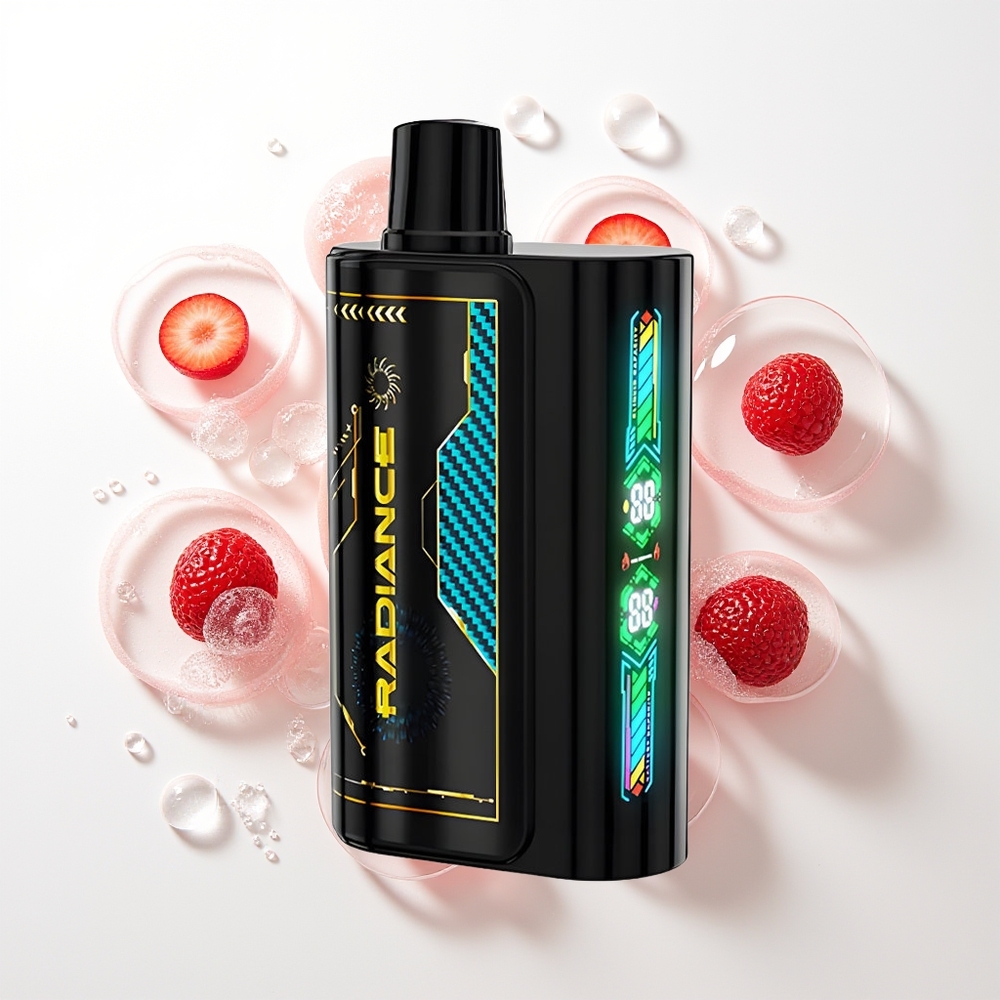 JNR Radiance 31000 Puffs Vienreizējās Lietošanas Vape Dzirkstošā Ķiršu Kola 28ml Dual Mesh 950mAh 2%