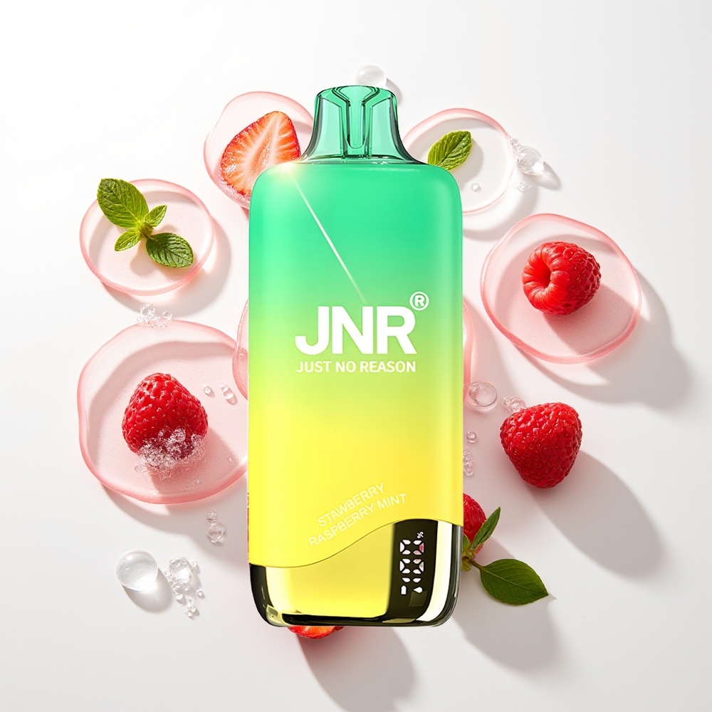 JNR Rainbow 10500 Pūšu Vienreizējās Lietošanas Vape Zemeņu Aveņu Mētra 600mAh 18ml 0.8ohm USB-C