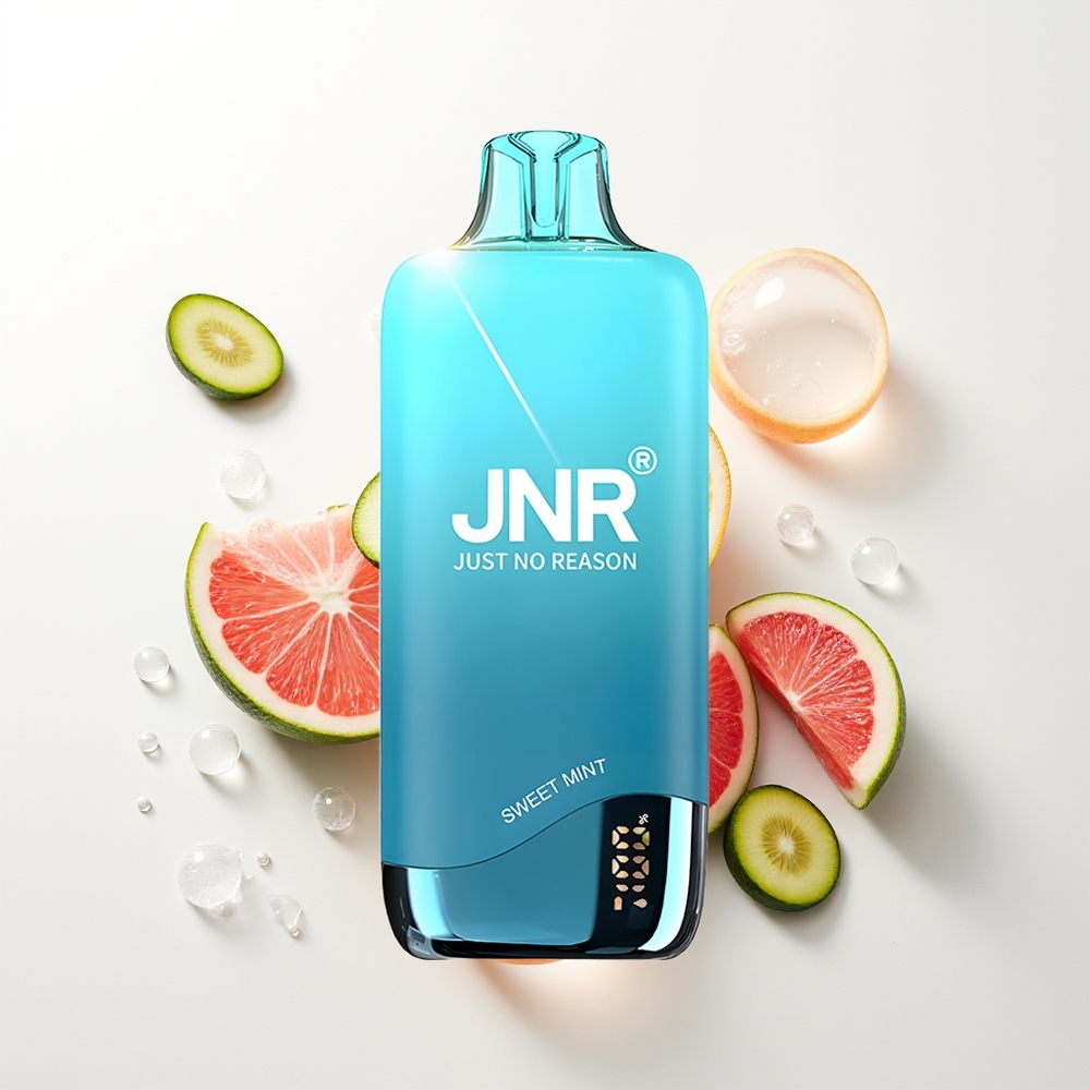 JNR Rainbow 10500 Puffs Izkārnējams Veips Salda Mētra 600mAh 18ml USB-C 0.8ohm