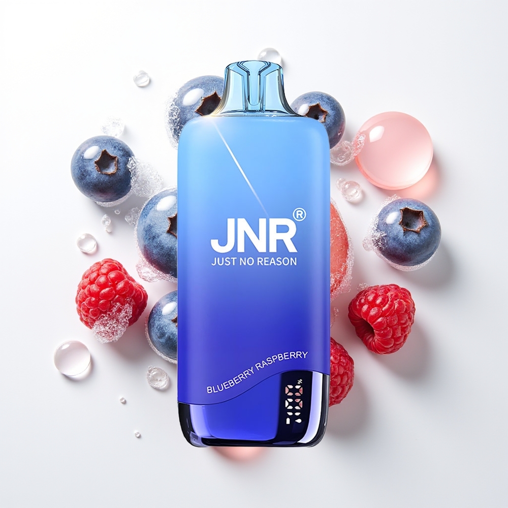 JNR Rainbow 10500 Puffs Vienreizējās Lietošanas Vape Zilene Aveņu (Blueberry Raspberry) 600mAh 0.8ohm 18ml USB-C