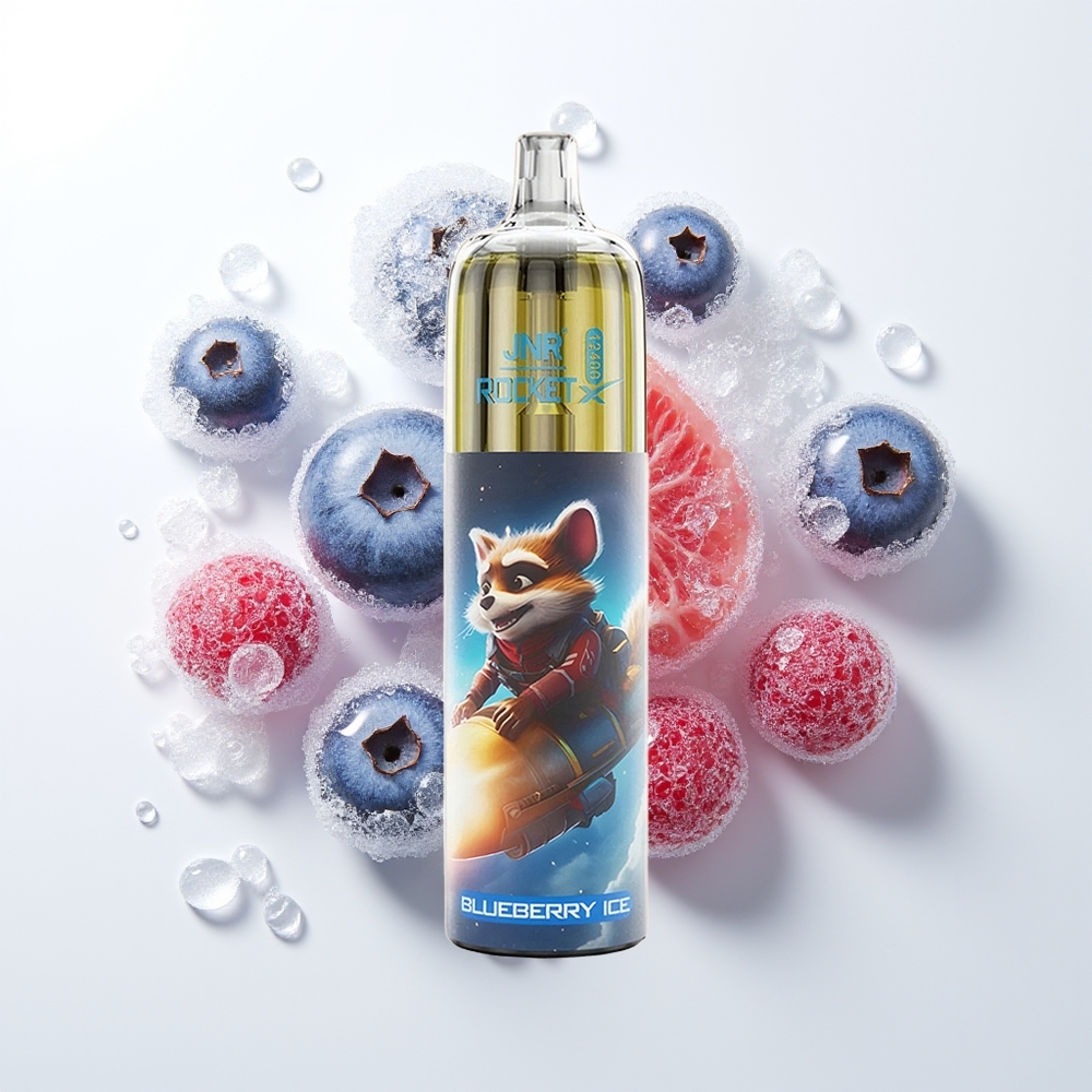 JNR Rocket-X 12400 Puffs Krāšņu Ogu Ledus Pūšu RGB Gaismas 1.2ohm Tīkls 850mAh 25ml Type-C