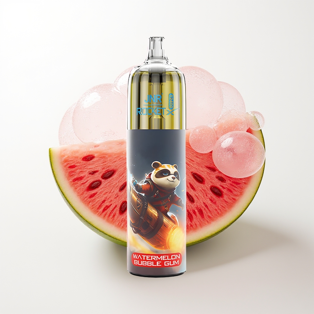 JNR Rocket-X 12400 Puffs Vienreizējās Lietošanas Vape Arbūzu Sviesta Gumija RGB Gaismas Tipa-C Ātrā Uzlāde 1.2ohm Sietas Spole 850mAh Akumulators 25ml e-S