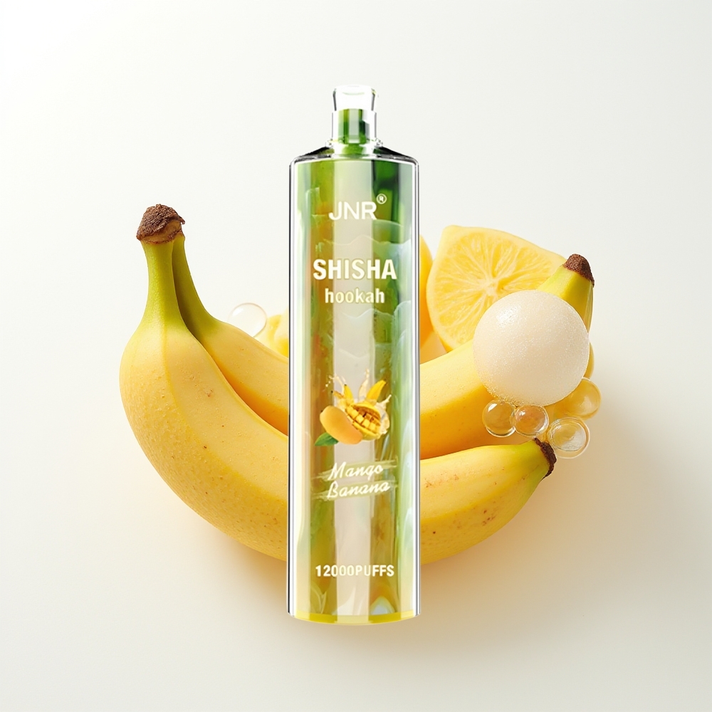 JNR Shisha Hookah 12000 Pūšas Vienreizējās Lietošanas Vape Mango Banāns 750mAh 24ml 0.6 Ohm