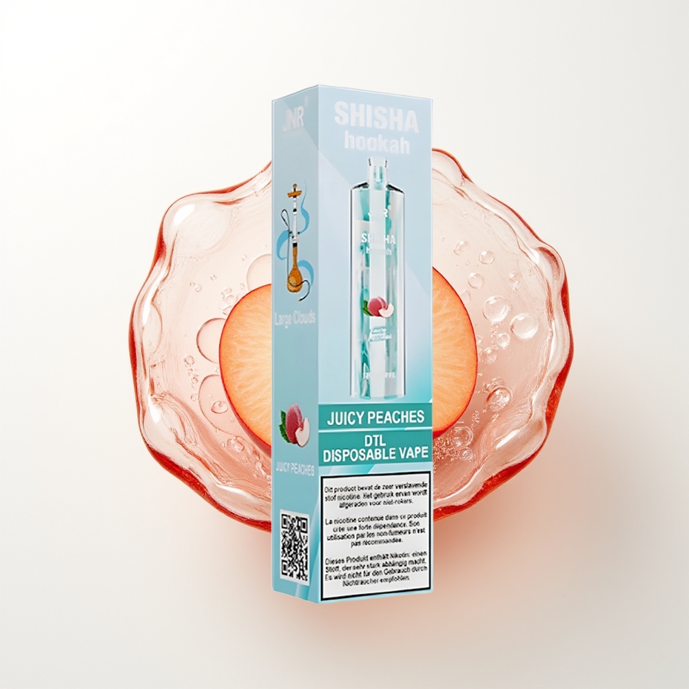 JNR Shisha Hookah 12000 Pūšu Dispozitīvais Vape Sulušie Persiki 750mAh 24ml 0.6 Ohm