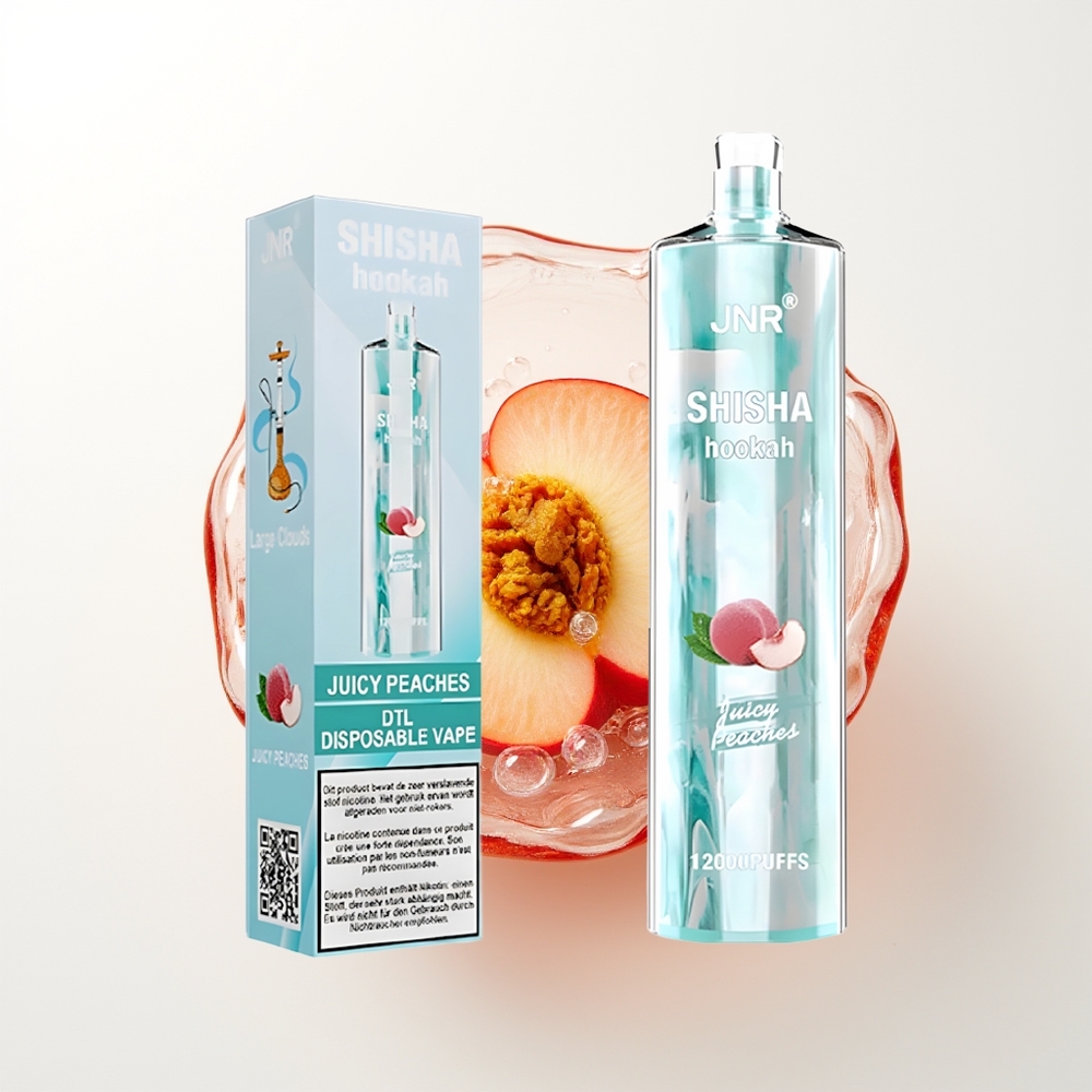 JNR Shisha Hookah 12000 Pūšu Dispozitīvais Vape Sulušie Persiki 750mAh 24ml 0.6 Ohm
