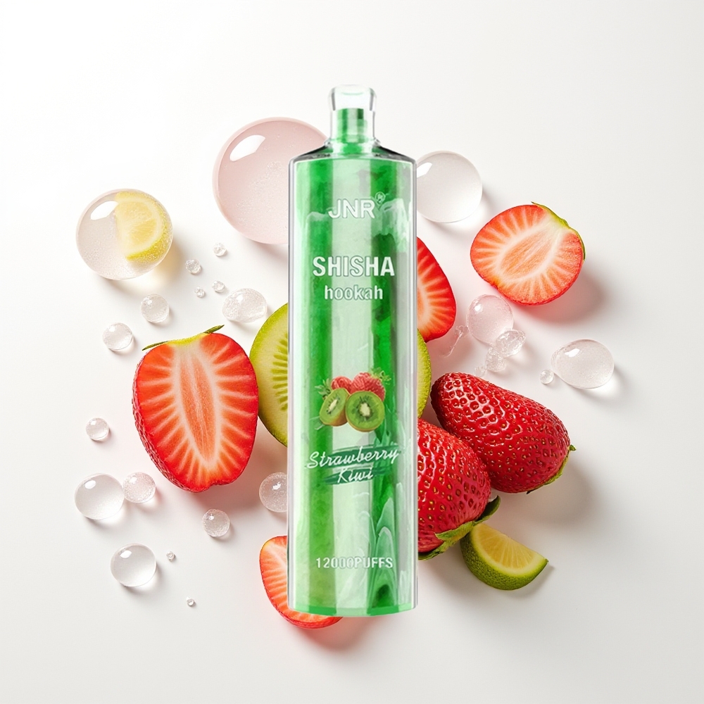 JNR Shisha Hookah 12000 Pūšu Zemeņu Aveņu Izmetamais Vape