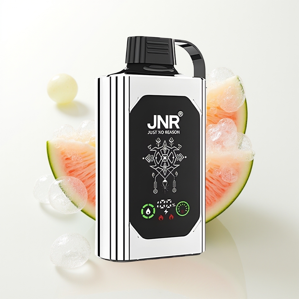 JNR Shisha Hookah Box 20500 Pūšu Vienreizējās Lietošanas Vape Dubultā Melona Mētra