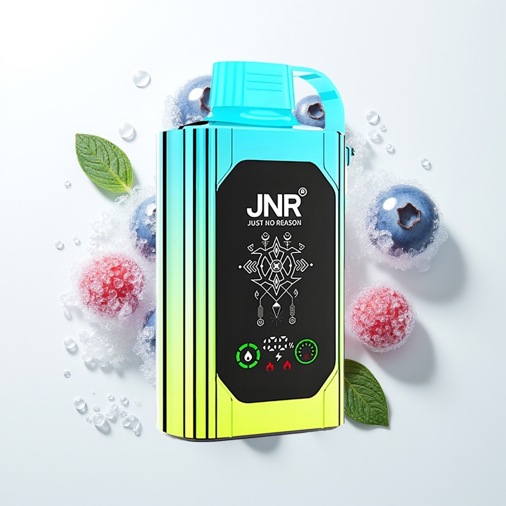 JNR Shisha Hookah Box 20500 Pūšu Vienreizējās Lietošanas Vape Zilene Mētra
