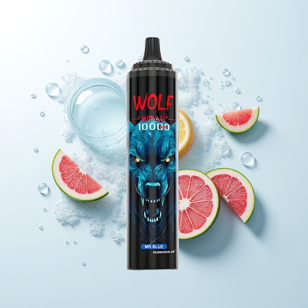 JNR Wolf Niplo 10000 Pūšas Mr Zils 1.0 Ohm Tīkla Spole 650mAh 20ml Type-C