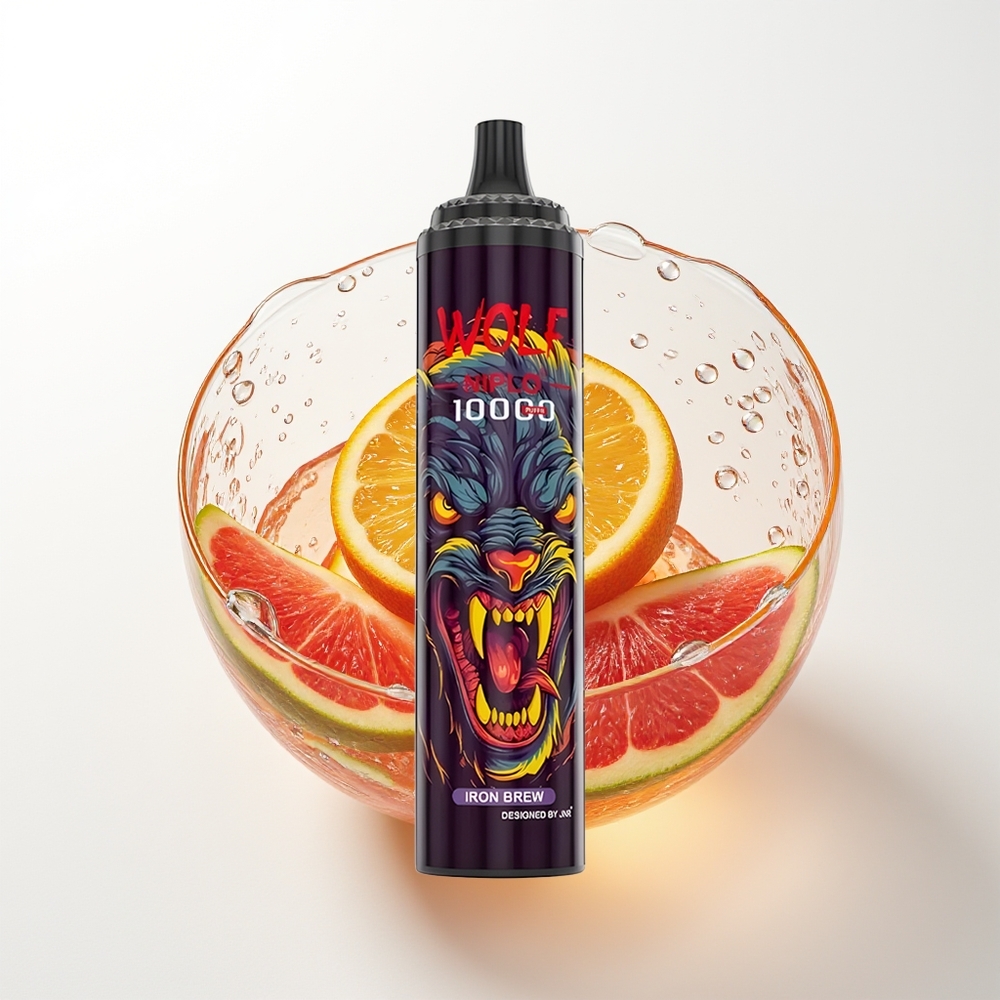 JNR Wolf Niplo 10000 Pūšu Dzelzs Bruņinieks Vienreizējās Lietošanas Vape 1.0 Ohm Tīkls 650mAh 20ml 0%/2%/5% Nikotīns Type-C