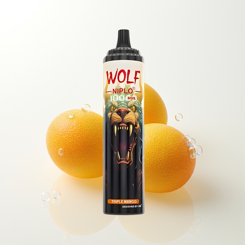 JNR Wolf Niplo 10000 Pūšu Trīs Mango 1.0 Ohm Tīkla spole 650mAh 20ml Type-C