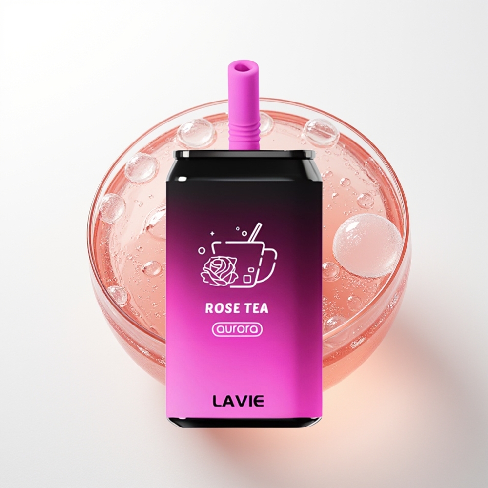 LAVIE Aurora 11000 Pūšas Vienreizējās Lietošanas Vape Rožu Tēja 650mAh Type C 22ML 0/2/5%