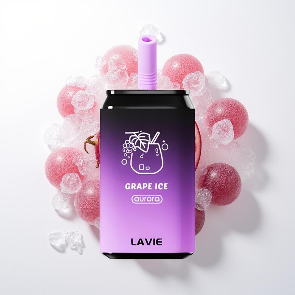 LAVIE Aurora 11000 Pūšas Vienreizējās Lietošanas Vape Vīnogu Ledus 22ML 650mAh Type C