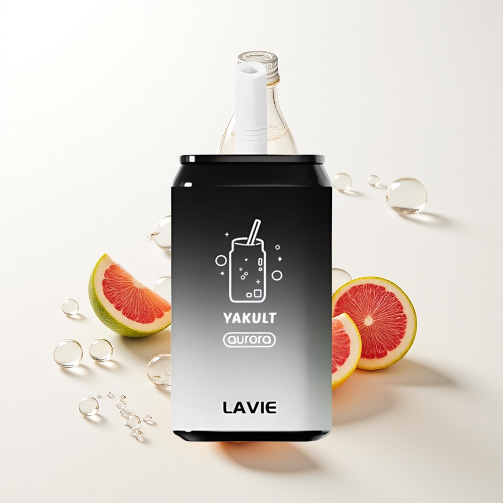 LAVIE Aurora 11000 Puffs Vienreizējās Lietošanas Vape Yakult 22ML 650mAh 0%/2%/5% Nikotīns USB-C