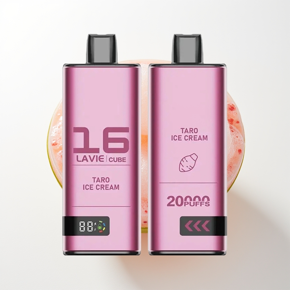 LAVIE Cube 20000 Pūšu Izmetamais Veips Taros Saldējums