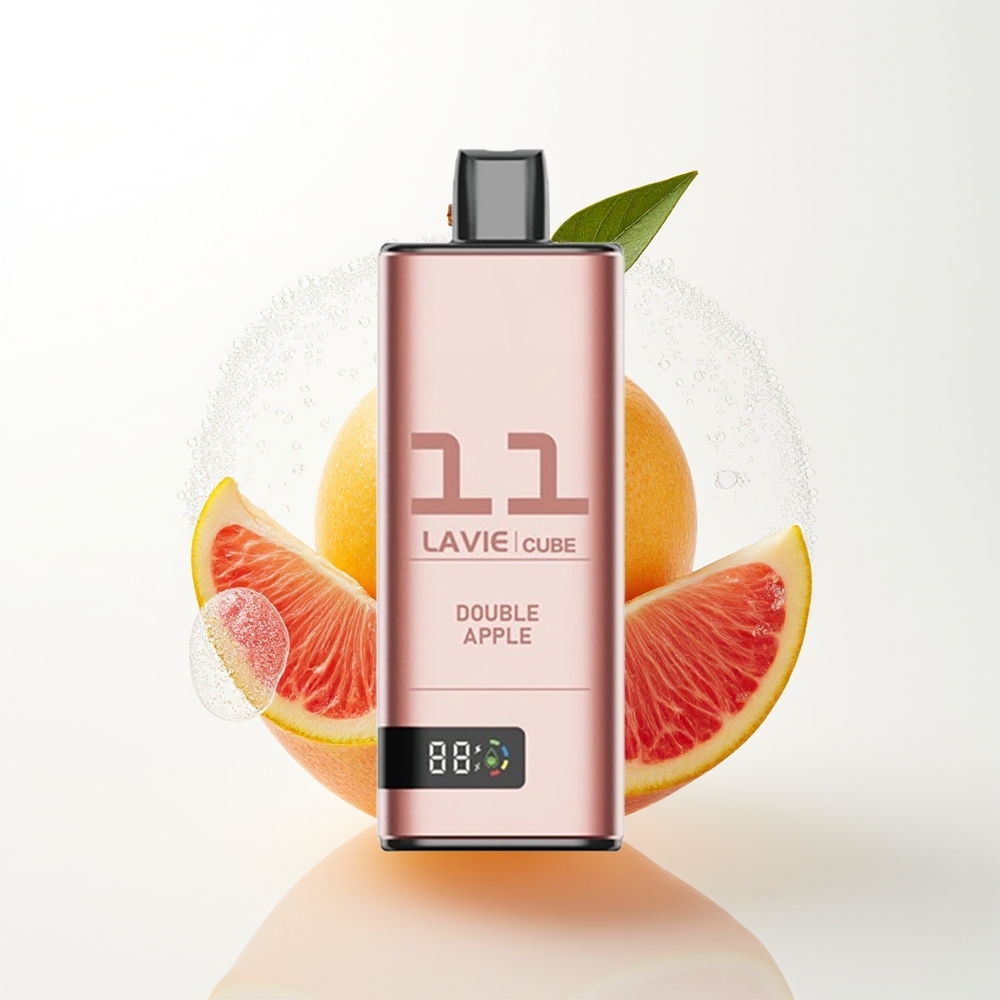 LAVIE Cube 20000 Pūšu Vienreizējās Lietošanas Vape Dubultā Ābele 2% 5% 28ML 600mAh Type C