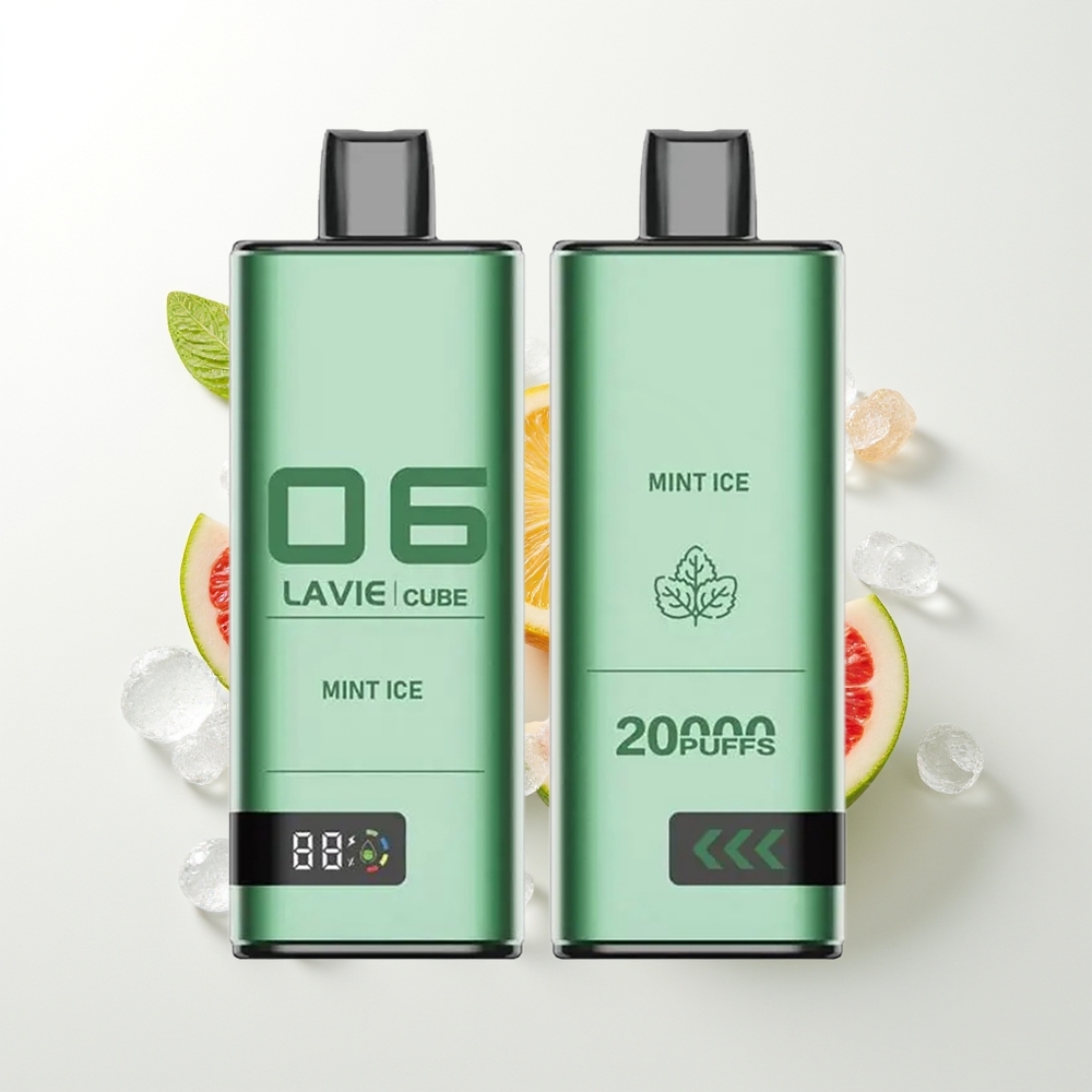 LAVIE Cube 20000 Pūšu Vienreizējās Lietošanas Vape Piparmētru Ledus 2% 28ML Type C