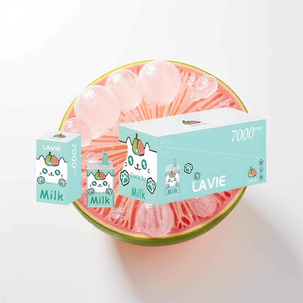 LAVIE Milk 7000 Pūšu Guaveju Ledus Vienreizējās Lietošanas Vape 16ML 600mAh Type C