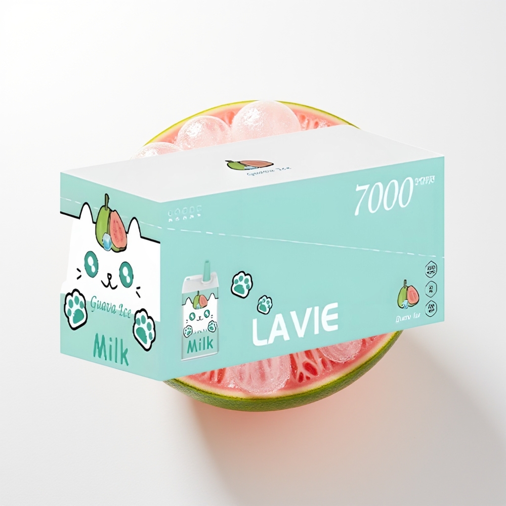 LAVIE Milk 7000 Pūšu Guaveju Ledus Vienreizējās Lietošanas Vape 16ML 600mAh Type C