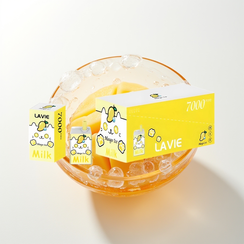 LAVIE Milk 7000 Pūšu Vienreizējās Lietošanas Vape Mango Ledus 16ML 600mAh Type C