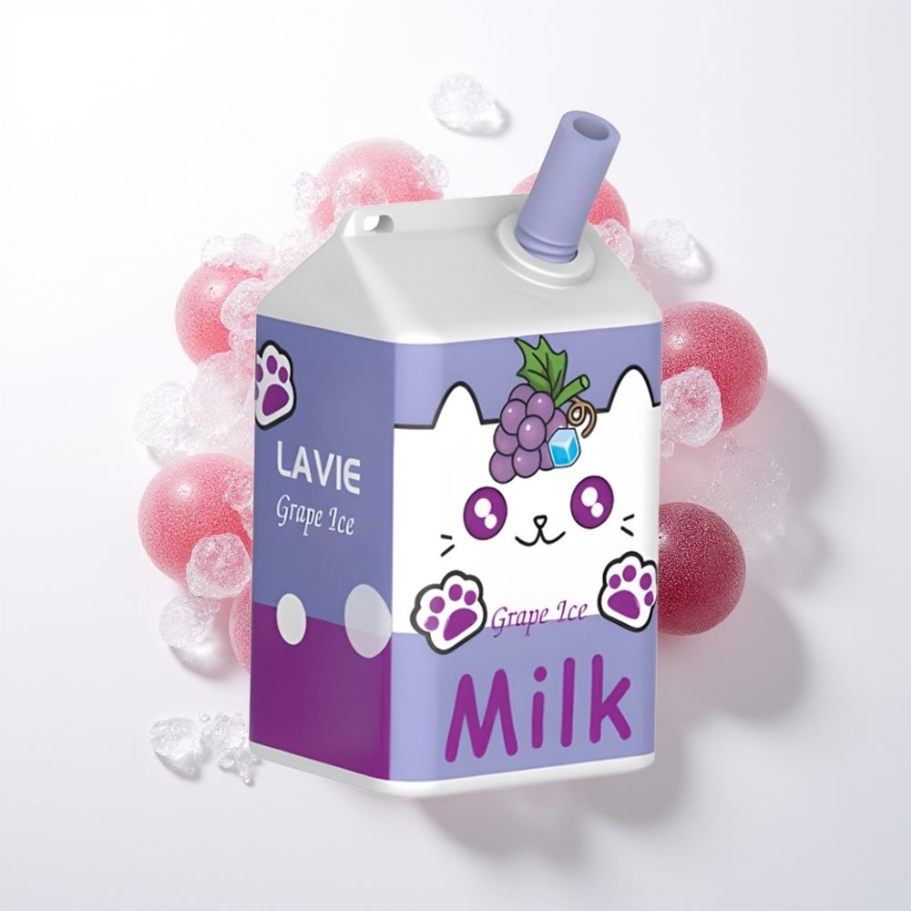 LAVIE Milk 7000 Pūšu Vienreizējās Lietošanas Vape Vīnogu Ledus 16ML 600mAh Type C