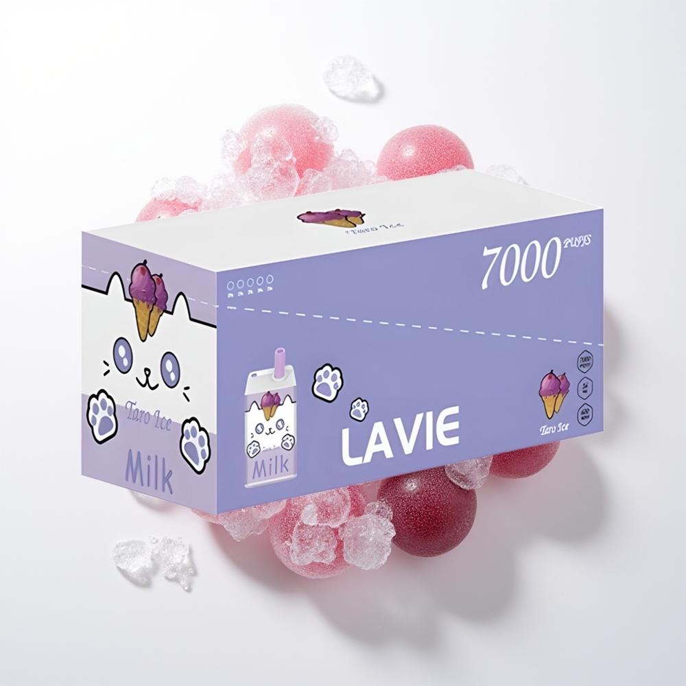 LAVIE Milk 7000 Pūšu Vienreizējās Lietošanas Vape Vīnogu Ledus 16ML 600mAh Type C