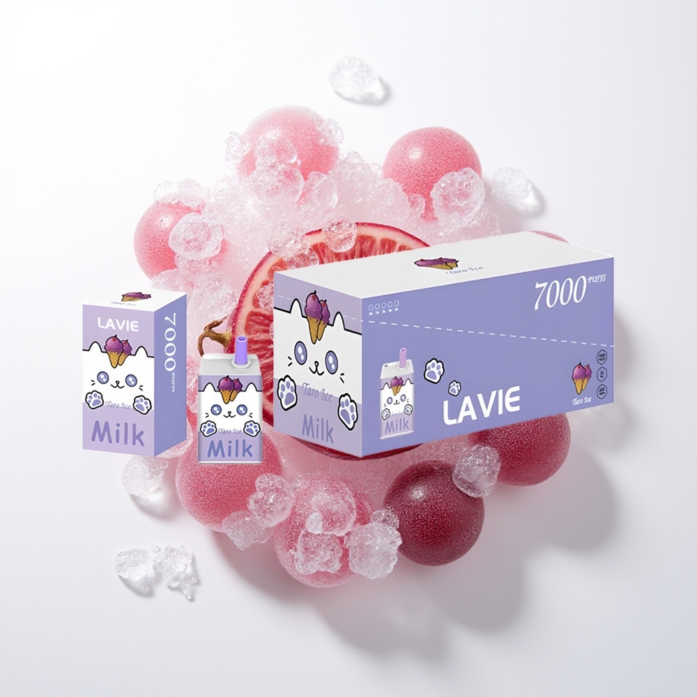 LAVIE Milk 7000 Pūšu Vienreizējās Lietošanas Vape Vīnogu Ledus 16ML 600mAh Type C