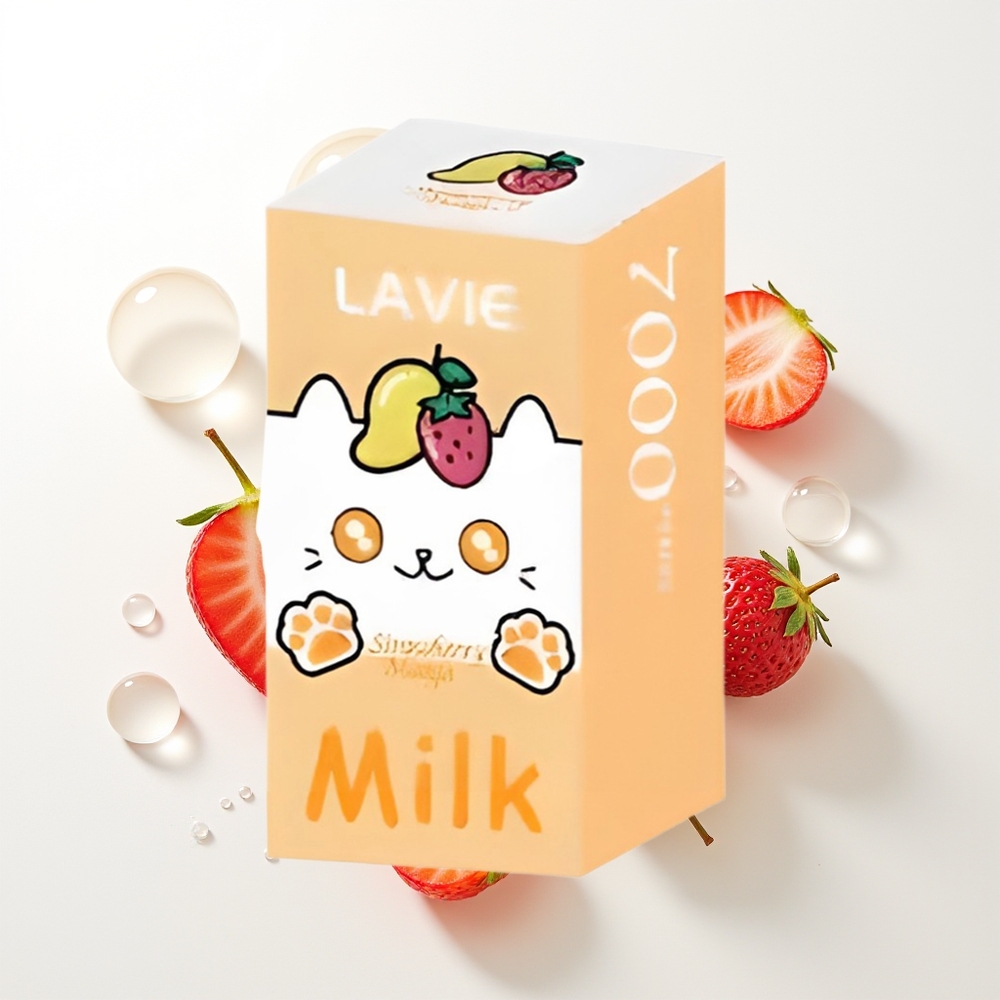 LAVIE Milk 7000 Pūšu Vienreizējās Lietošanas Vape Zemene Mango 16ML 600mAh Type C