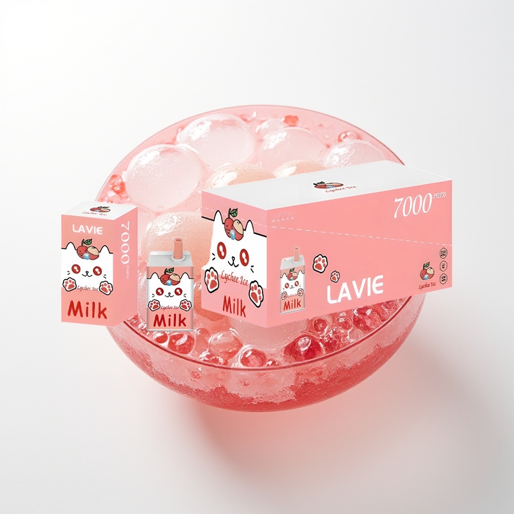 LAVIE Milk 7000 Puffs Liciāda Ledus 0%/2%/5% Nikotīns 16ML 600mAh Type C