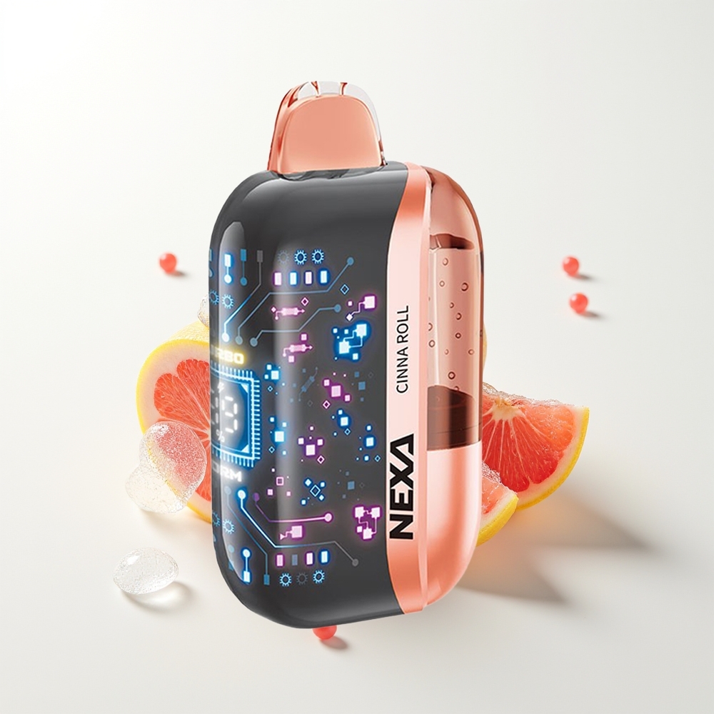 NEXA Ultra 50000 Pūšu Vienreizējās Lietošanas Vape Kanēja Rullītis 20ml 800mAh 5% Nikotīna 0.9ohm Dual Mesh 3D Izliekts Ekrāns Type-C Uzlāde