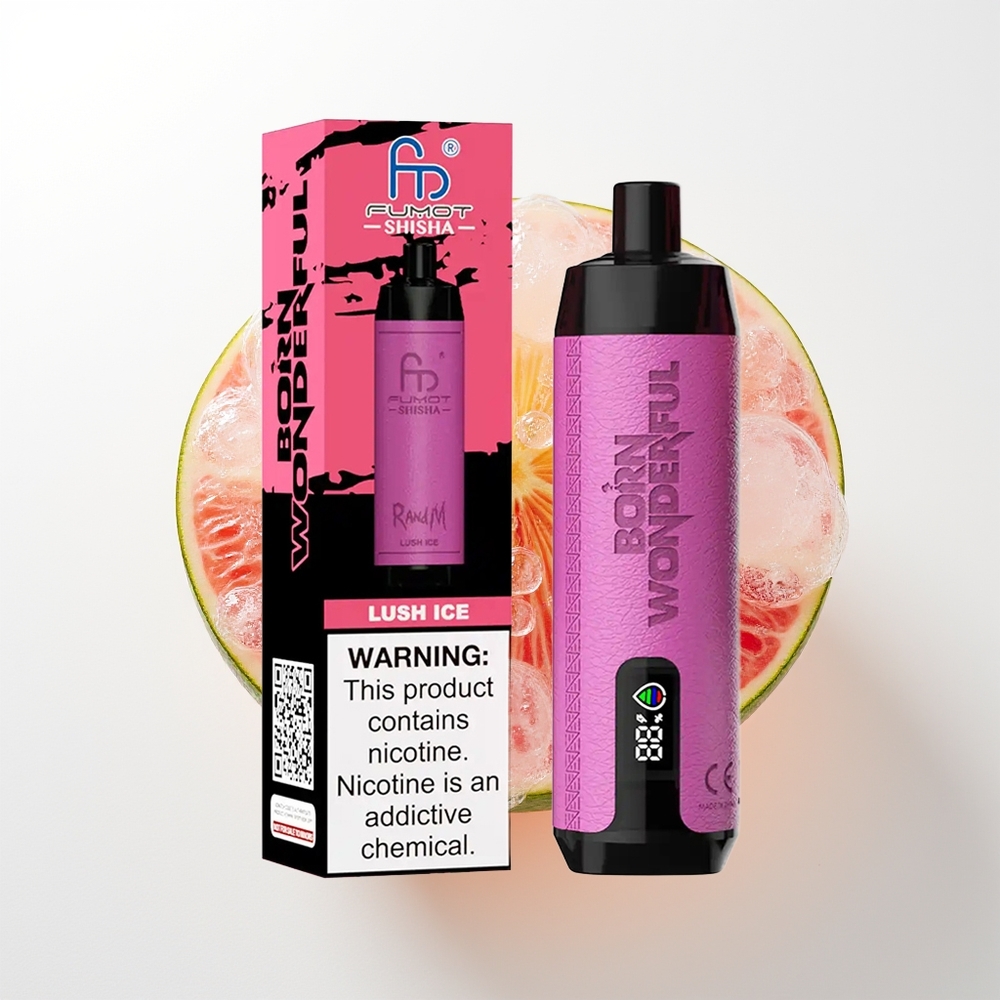 RandM Fumot Shisha 10000 Puffs LED Indikators 0.6ohm Tipa-C Ports Lush Ledus Vienreizējās Lietošanas Vape