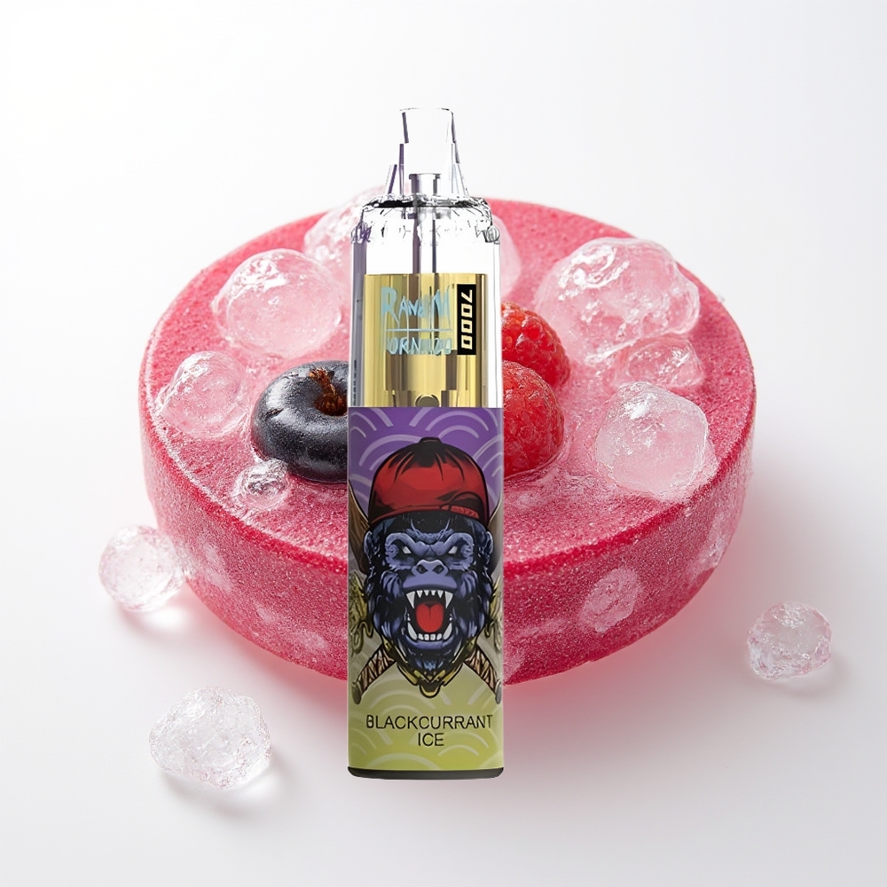 RandM Fumot Tornado 7000 Ieskūpieni Melnais Upene Ledus 14ML 850MAH Mēslojuma Spole Type-C RGB Gaisma Gaiss-Regulējams