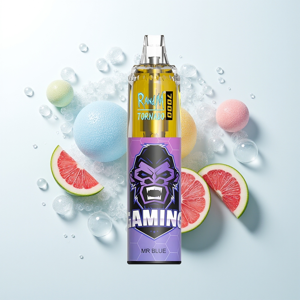 RandM Fumot Tornado 7000 Pūšu Vienreizējās Lietošanas Vape Dr. Zils 14ML 850MAH Mēsliņš Type-C RGB Gaisma 0%,2%,3%,5% Nikotīns Gaisa-Regulējams