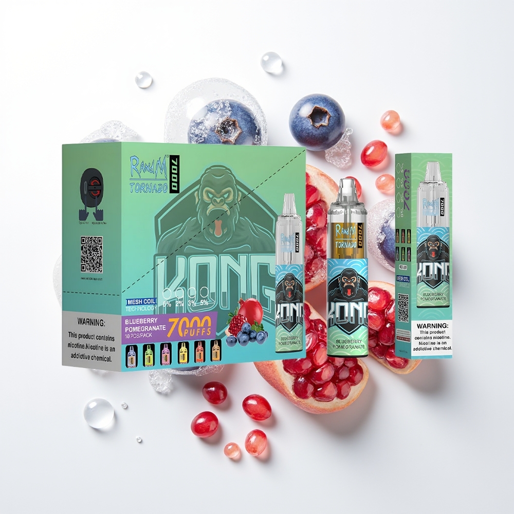 RandM Fumot Tornado 7000 Pūšu Vienreizējās Lietošanas Vape Zilā Džemene Granāts 14ML 850MAH Mēslošana Type-C RGB Gaisma Gaiss-Regulējams
