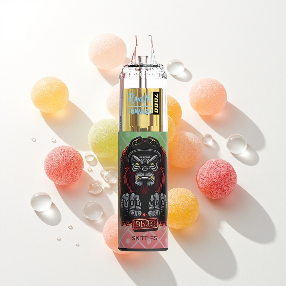 RandM Fumot Tornado 7000 Šķēles 14ML RGB Gaismas Tipa-C Gaiss-Regulējams Tīkla Spole