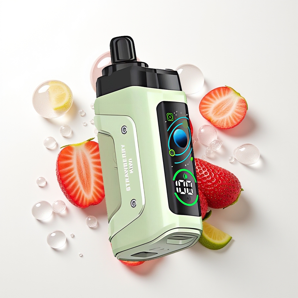 Razz Bar 45000 Iesūkumi Vienreizējās Lietošanas Vape Zemeņu Kiwi 1.0 Ohm Mesh Coil Adjustable Airflow Type-C