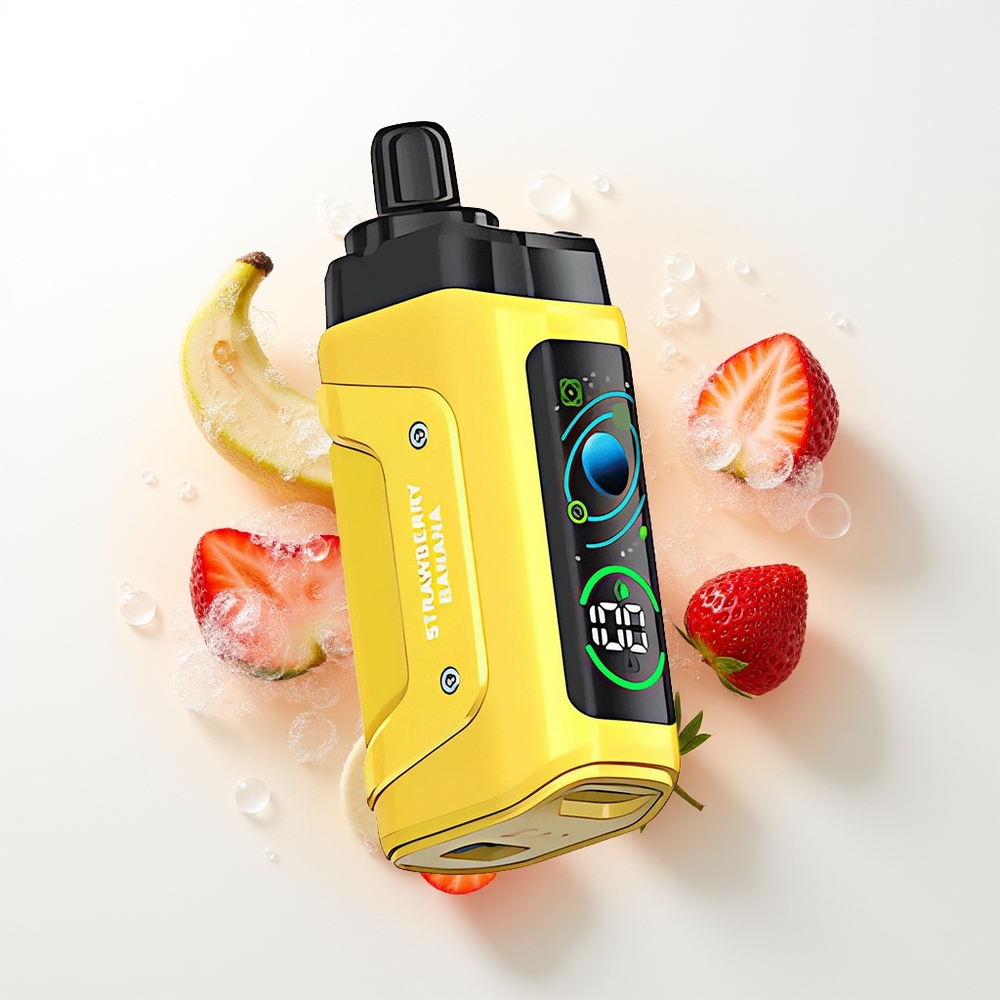 Razz Bar 45000 Puffs Vienreizējās Lietošanas Vape Zemeņu Banāns